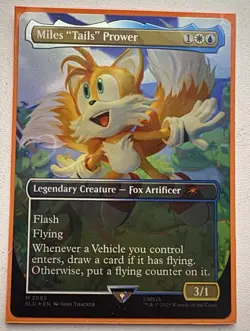 Secret Lair x Sonic: Miles "Tails" Prowler 2085 ✨RAINBOW FOIL✨ Magic MTG - Image 1