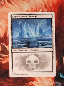 Snow-Covered Swamp (White Border) Mystery Booster 2 Magic MTG MB2 - Image 1