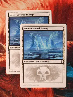 Snow-Covered Swamp (White Border) Mystery Booster 2 Magic MTG MB2 - Image 2