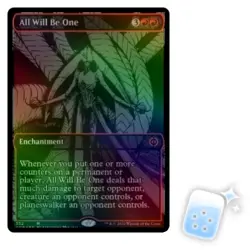 FOIL ALL WILL BE ONE (OIL SLICK RAISED FOIL) Phyrexia: All Will Be One ONE MTG - Image 1