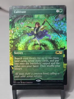 Magic The Gathering - M21 - Core Set 2021 - Cultivate - Borderless - FOIL - Image 1