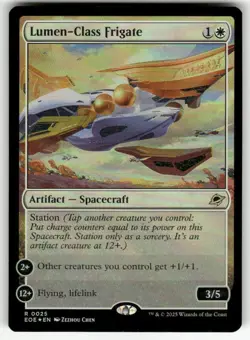 LUMEN-CLASS FRIGATE R MAGIC THE GATHERING MTG EDGE OF ETERNITIES 25 FOIL NM - Image 1