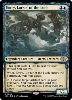Emry, Lurker of the Loch SHOWCASE, Multiverse Legends, MTG MUL NM/M - Image 1