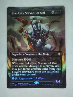 MTG Ink-Eyes, Servant of Oni FOIL Borderless - BLC - - Image 1
