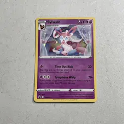 Pokemon TCG Trading Card 2022 Black Star Promo Sylveon SWSH211 Cosmos Holo - Image 1