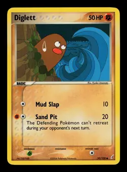 Diglett 50/100 - NM - Crystal Guardians, EX Pokemon - Image 1