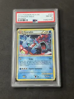 Pokemon SPANISH- HGSS Base Set Gyarados 123/123 Secret Rare Holo NM PSA 8 - Image 1