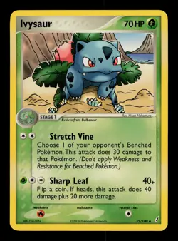 Ivysaur 35/100 - NM - Crystal Guardians, EX Pokemon - Image 1