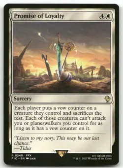 Promise of Loyalty 249 MTG Commander: FINAL FANTASY R NM - Image 1
