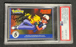 Ash & Pikachu Pokemon Mewtwo Strikes Back Veronica Taylor PSA/DNA Auto Grade 10 - Image 1