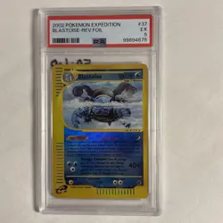BLASTOISE 2002 POKEMON EXPEDITION REVERSE FOIL RARE PSA 5 - Image 2