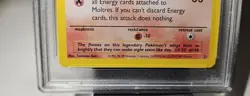 POKEMON 2000 Promo MOLTRES Black Star Aoki Error #21 PSA 10 Gem Mint RARE - Image 3