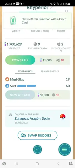 Pokemon Go Shiny Rhyperior (High Cp ) - Image 2