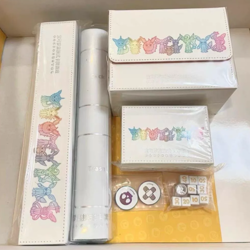 Pokemon S-Chinese EEVEE Playmat+Card deck box+Storage box+DIce+Damage Counters - Image 1