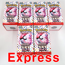 151 6 BOXES +7 PACKS Pokemon TCG Cards Scarlet&Violet Booster sv2a Sealed Korean - Image 1