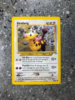 Pokemon TCG Cards Girafarig 66/105 Neo Destiny NM - Image 1