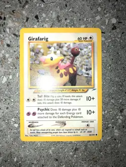 Pokemon TCG Cards Girafarig 66/105 Neo Destiny NM - Image 3
