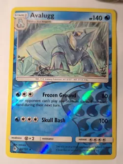 Avalugg 30/131 SM Forbidden Light Pokemon Reverse Holo Foil Nice! - Image 1