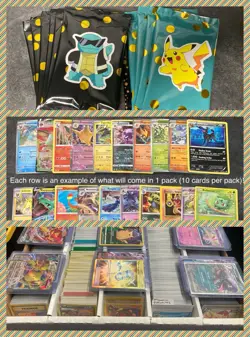 Pokemon Mystery Packs 10 cards Each - Ultra rares, EX, Rares & More -Read Descr. - Image 1