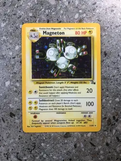 Pokemon TCG Cards Magneton 11/62 Fossil Holo Rare NM - Image 1