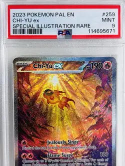 PSA 9 Chi-Yu ex 259/193 SIR Paldea Evolved Illustration Rare Pokemon Card - Image 1