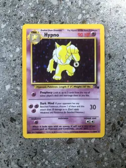 Pokemon TCG Cards Hypno 8/62 Fossil Holo Rare NM-M - Image 1