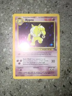 Pokemon TCG Cards Hypno 8/62 Fossil Holo Rare NM-M - Image 3