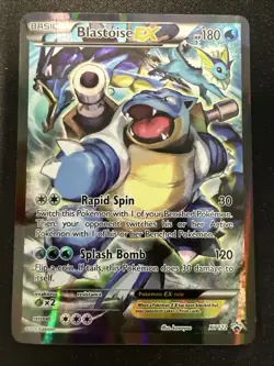 Pokemon Blastoise EX Black Star Promo XY122 Full Art Holo Card - Image 4
