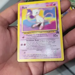 Vintage Rare WOTC Mew 8 NON-Holo Black Star Movie Promo Pokemon Tcg Trading Card - Image 2