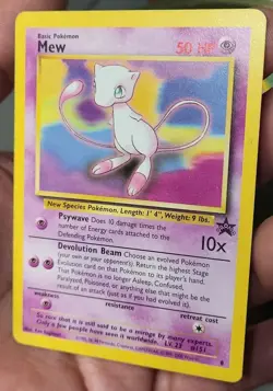 Vintage Rare WOTC Mew 8 NON-Holo Black Star Movie Promo Pokemon Tcg Trading Card - Image 4