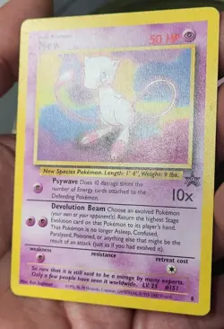 Vintage Rare WOTC Mew 8 NON-Holo Black Star Movie Promo Pokemon Tcg Trading Card - Image 5