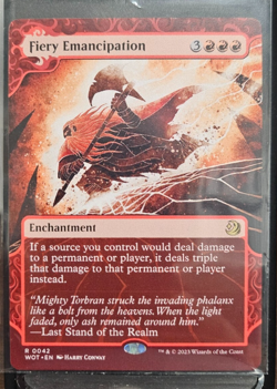 Fiery Emancipation Wilds of Eldraine: Enchanting Tales Regular - Image 1