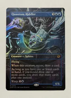 MTG EOE Quantum Riddler Borderless Foil 0305 Pack Fresh - Image 1
