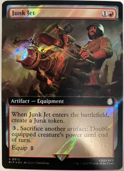 Junk Jet Extended Art Surge Foil - PIP 0915 - NM - MTG Magic Universes: Fallout - Image 1