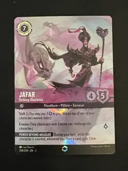 Disney Lorcana Jafar Striking Illusionist Into The Inklands 208/204 - Enchanted - Image 1