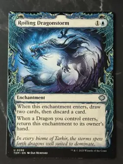 Roiling Dragonstorm #0296 U [Tarkir: Dragonstorm] [Showcase] Non-Foil LP/NM - Image 1