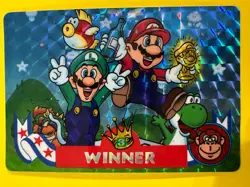 Super Mario vs DONKEY KONG BANPREST Japanese Holo FOIL Card 1993 - Image 1
