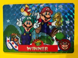 Super Mario vs DONKEY KONG BANPREST Japanese Holo FOIL Card 1993 - Image 2