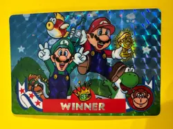 Super Mario vs DONKEY KONG BANPREST Japanese Holo FOIL Card 1993 - Image 3