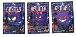POKEMON CRACKED ICE HOLO- TRICK OR TREAT-PRISMA- GASTLY, HAUNTER, GENGAR - Image 1