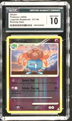 pokemon gloom legends awakened reverse holo #97 CGC Gem mint 10 - Image 1