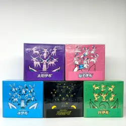 Pokemon S-Chinese Eevee GX 5 Gift Box Set Glaceon Leafeon Umbreon Sylveon Espeon - Image 1