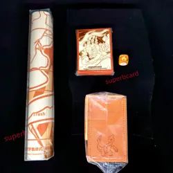 Pokemon S-Chinese Charizard Playmat +Storage box +Dice+Sleeves From Gift Box New - Image 4