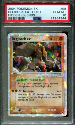 Regirock ex - 98/101 - PSA 10 - Ultra Rare - Hidden Legends - Pokemon - 64944 - Image 1