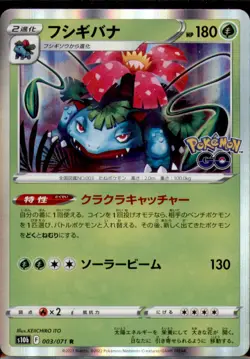 Japanese Pokemon 2022 Venusaur 003/071 Pokemon GO Holo s10b - Image 1