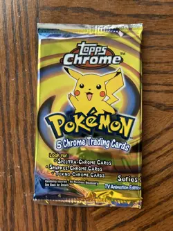 2000 Pokemon Topps Chrome Series 1 Sealed Booster Pack - Image 1