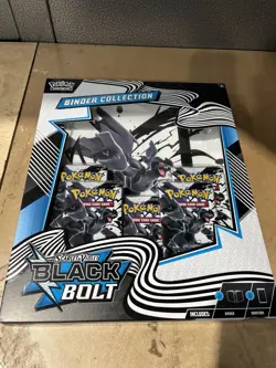 Pokemon TCG: Scarlet & Violet Black Bolt Binder Collection - New And Sealed! - Image 1