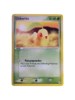 Pokemon Card Chikorita 55/101 EX Hidden Legends set - TCG Near Mint - N/M - Image 1