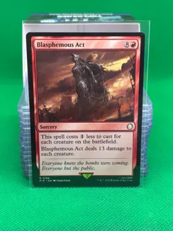 MTG - BLASPHEMOUS ACT - Fallout (R) - Image 1