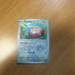 Pokemon 151 Scarlet Violet REVERSE HOLO FOIL Card Chansey 113/165 - Image 1
